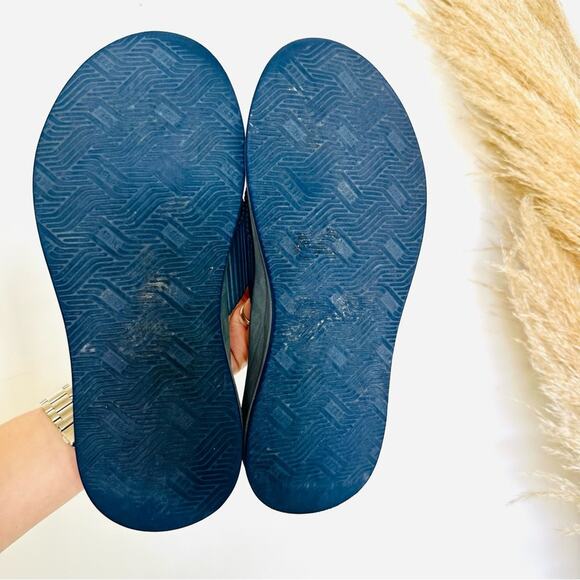 MENS REEF Black Navy Blue Flip Flop Beach Pool Cushion Sandals Slides Shoes 9 main image 7